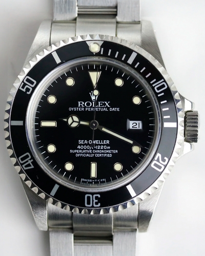 Rolex Sea-Dweller 4000 40MM Black Dial Oyster Bracelet (16600)