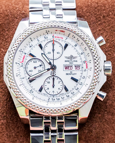 Breitling Bentley GT Special Edition 45MM White Dial Steel Bracelet (A13362)