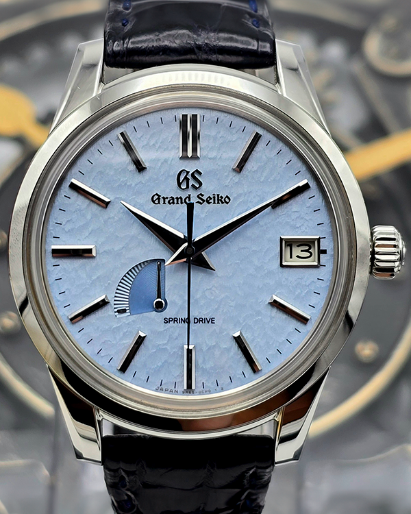 2023 Grand Seiko Elegance Collection 40.2MM "Snowflake" Blue Dial Leather Strap (SBGA407G)