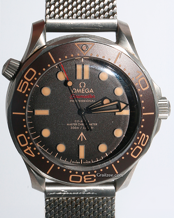 2022 Omega Seamaster Diver 300M "007 No Time to Die" S.E. 42MM Brown Dial Titanium Bracelet (210.90.42.20.01.001)