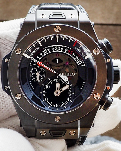 Hublot Big Bang "UEFA Champions League" L.E. 45MM Skeleton Dial Leather/Rubber Strap (413.CX.7123.LR.UCL16)