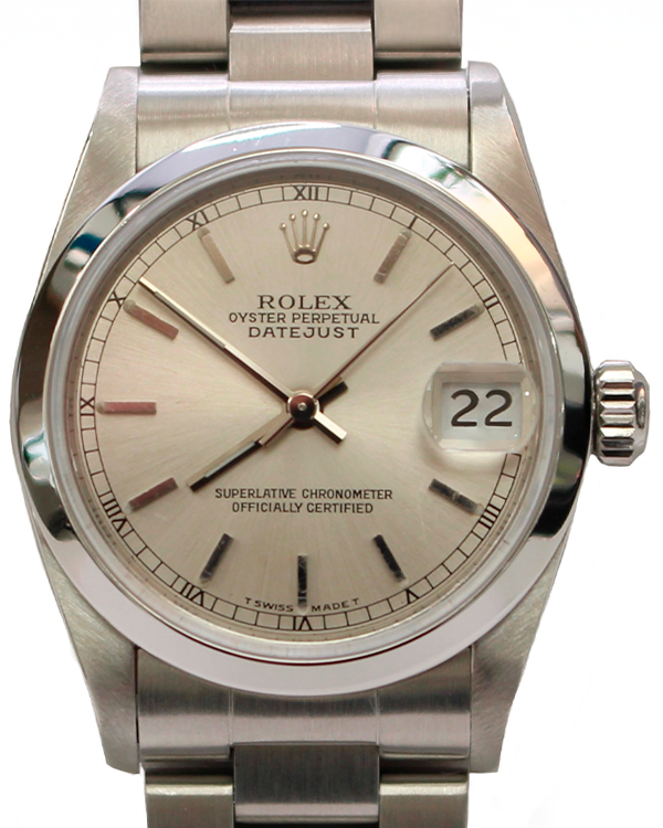 1996 (T Serial) Rolex Datejust 31MM Silver Dial Oyster Bracelet (68240)