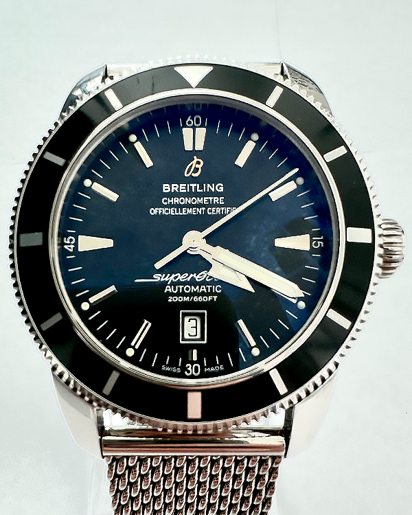 Breitling Superocean 46MM Black Dial Steel Bracelet (A17320/B868)