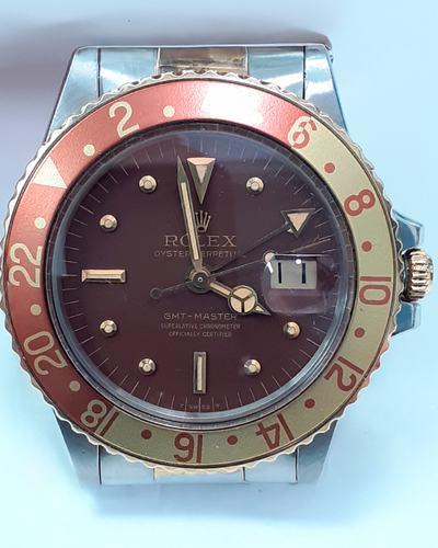 Rolex GMT-Master "Root Beer" 40MM Brown Dial Two-Tone Oyster Bracelet (1675)