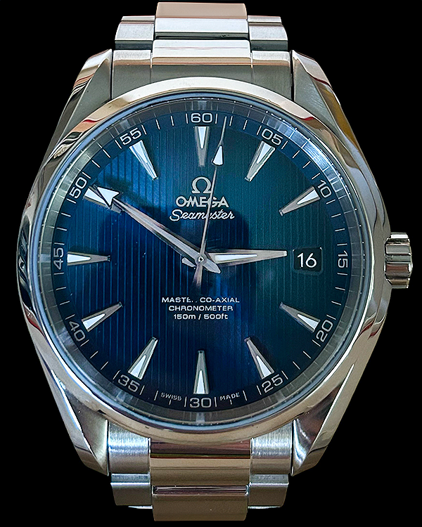 No Reserve - 2016 Omega Seamaster Aqua Terra 41.5MM Blue Dial Steel Bracelet (231.10.42.21.03.003)