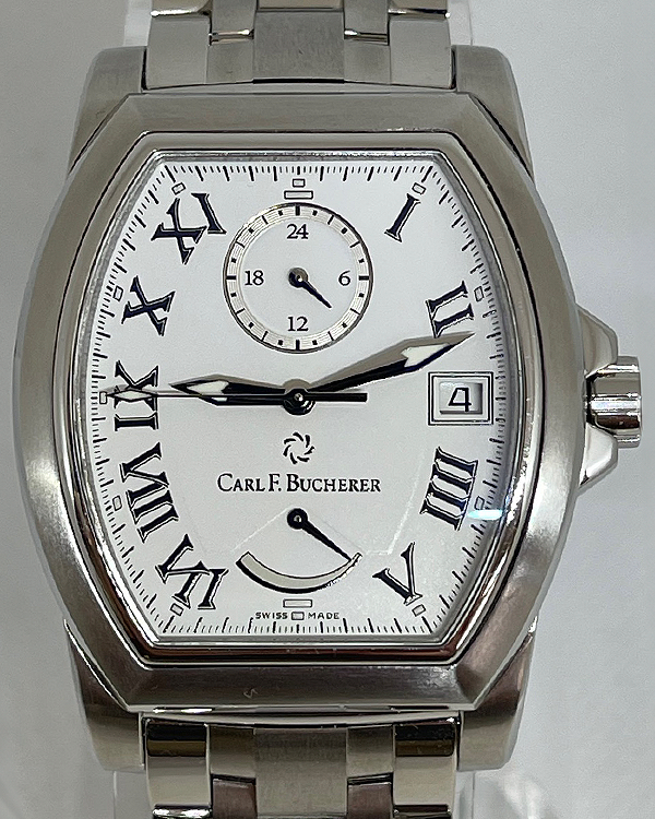 Carl F. Bucherer Patravi T-24 36MM White Dial Steel Bracelet (10612.08)