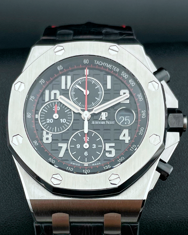 2017 Audemars Piguet Royal Oak Offshore "Vampire" 42MM Black Dial Leather Strap (26470ST.OO.A101CR.01)