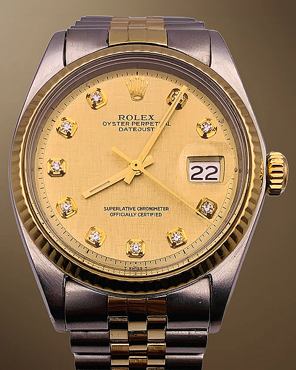 Rolex Datejust 36MM Champagne Dial Two-Tone Jubilee Bracelet (1601)