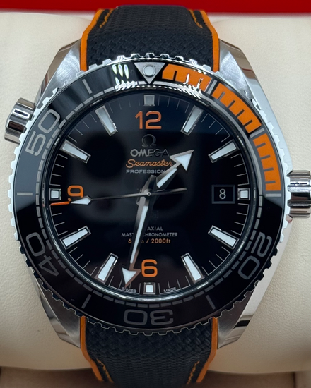 Omega Seamaster Planet Ocean 43.5MM Black Dial Rubber Strap (215.32.44.21.01.001)