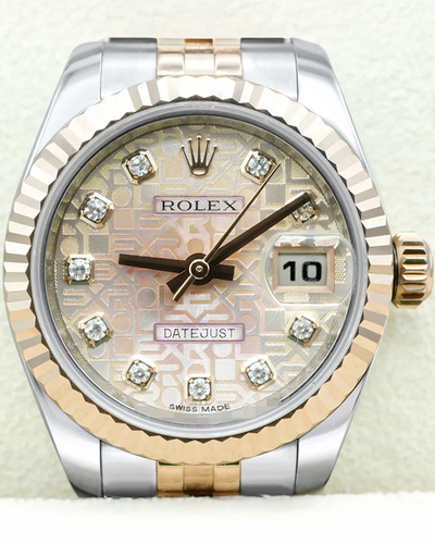 2012 Rolex Lady-Datejust 26MM Pink "Jubilee" Dial Two-Tone Jubilee Bracelet (179171)