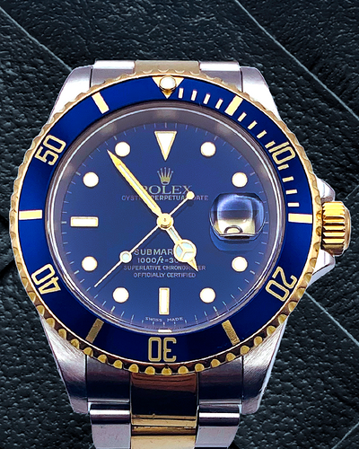 Rolex Submariner Date "Bluesy" 40MM Blue Dial Two-Tone Oyster Bracelet (16613LB)