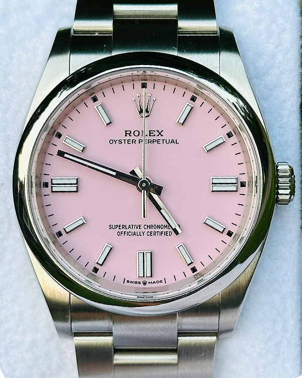 2020 Rolex Oyster Perpetual 36MM Candy Pink Dial Oyster Bracelet (126000)