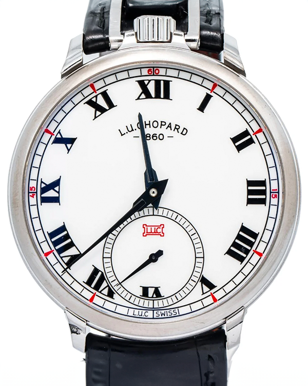 Chopard L.U.C. Louis-Ulysse The Tribute 50MM White Dial Leather Strap (1635000)