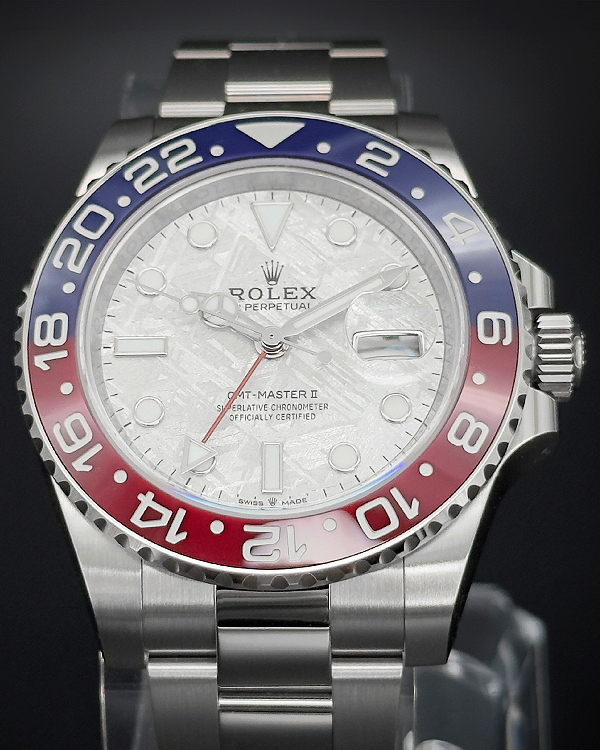 2024 Rolex GMT-Master II "Pepsi" 40MM Meteorite Dial White Gold Bracelet (126719BLRO)