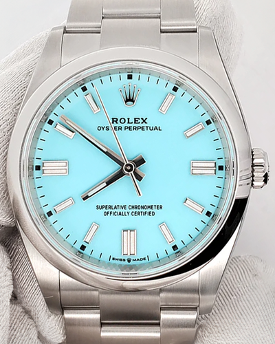 2024 Rolex Oyster Perpetual 36MM Tiffany Blue Dial Oyster Bracelet (126000)