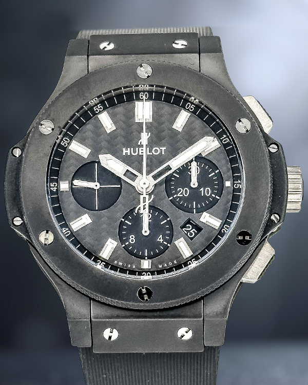 Hublot Big Bang "Black Magic" 44MM Carbon Fiber Dial Rubber Strap (301.CI.1770.RX)