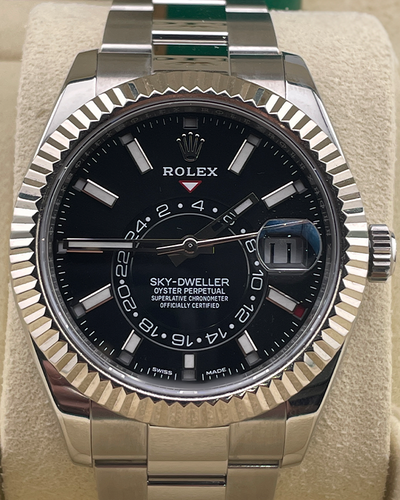 2018 Rolex Sky-Dweller 42MM Black Dial Oyster Bracelet (326934)