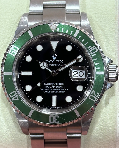 Rolex Submariner Date "Kermit" 40MM Black Dial Oyster Bracelet (16610V)