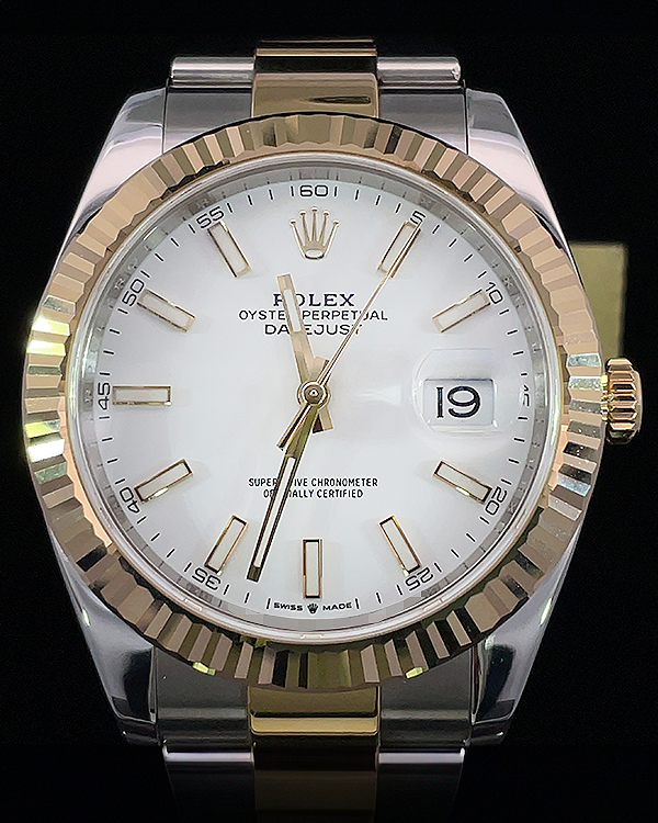 2019 Rolex Datejust 41MM White Dial Two-tone Oyster Bracelet (126333)