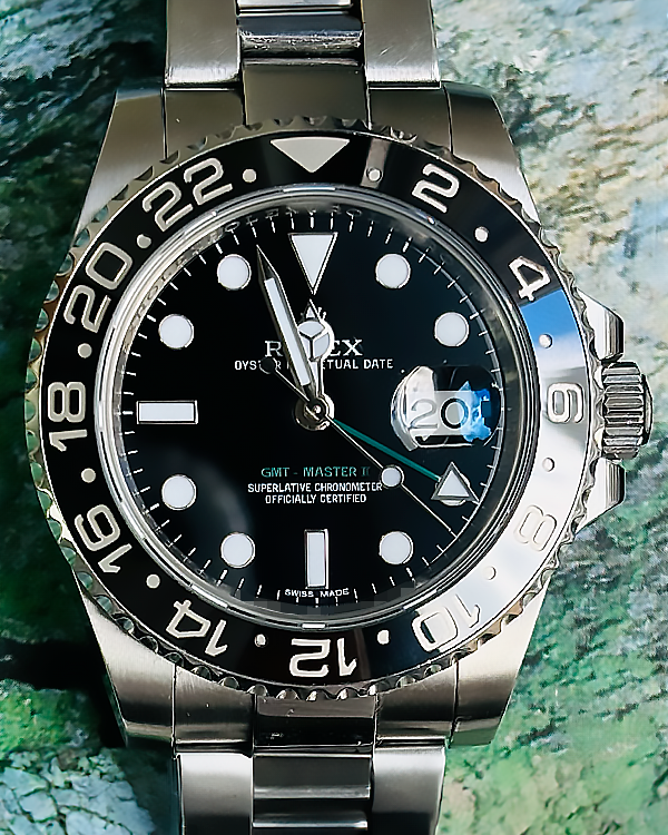 Rolex GMT-Master II 40MM Black Dial Oyster Bracelet (116710)