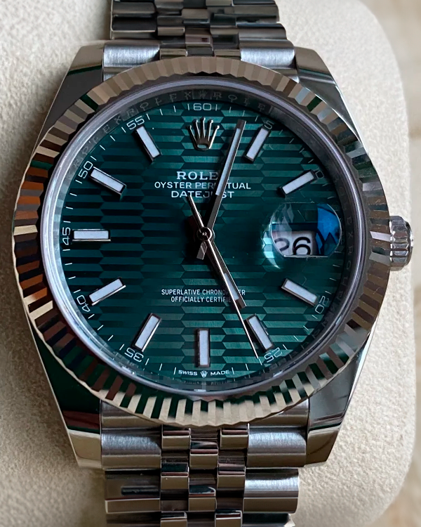 2023 Rolex Datejust 41MM Green Dial Jubilee Bracelet (126334)