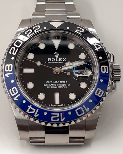 Rolex GMT-Master II "Batman" 40MM Black Dial Oyster Bracelet (116710BLNR)