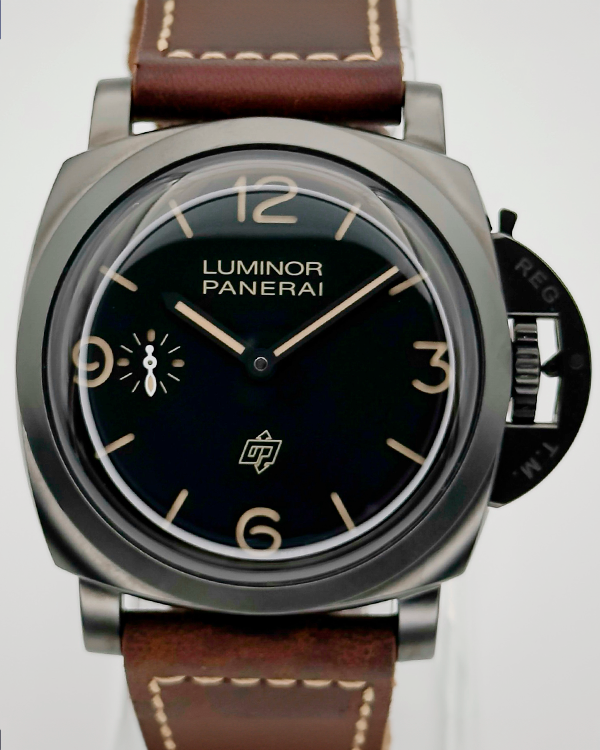 2017 Panerai Luminor 1950 3 Days Power Reserve L.E. 47MM Black Dial Leather Strap (PAM00617)