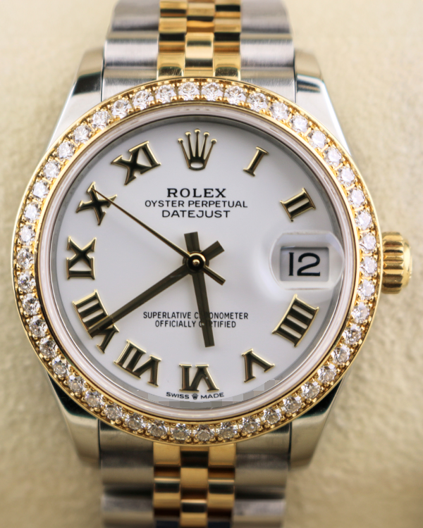 Rolex Datejust 31MM White Dial Two-Tone Jubilee Bracelet (278383RBR)