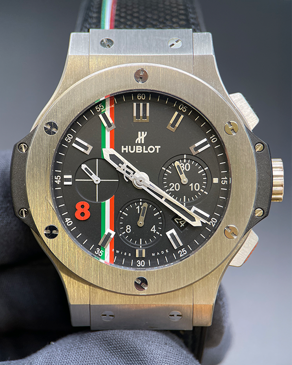 Hublot Big Bang Ferrari Owners Club L.E. 44MM Black Dial Leather/Rubber Strap (301.SX.1179.VR.FOM14)
