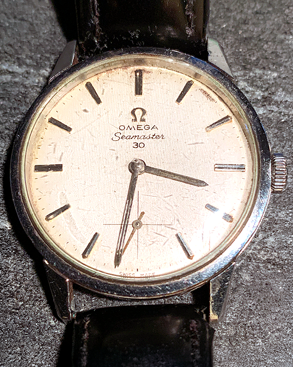 Omega Seamaster 35MM Silver Dial Aftermarket Leather Strap (125.0007)