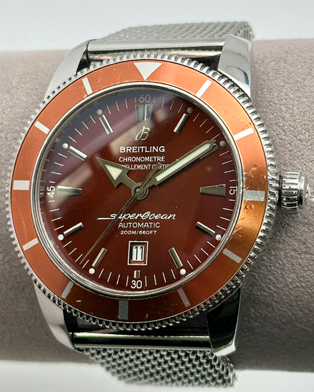 Breitling Superocean Heritage 46MM Brown Dial Steel Bracelet (A17320)