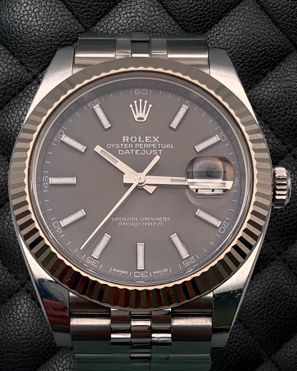 2018 Rolex Datejust 41MM Grey Dial Jubilee Bracelet (126334)