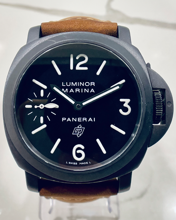 Panerai Luminor Marina PVD Paneristi “Hammer” L.E. 44MM Black Dial Leather Strap (PAM00195)