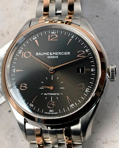 2022 Baume & Mercier Clifton 41MM Black Dial Two-Tone Bracelet (M0A10210)