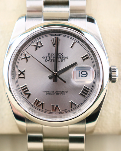 Rolex Datejust 36MM Silver Dial Oyster Bracelet (116200)