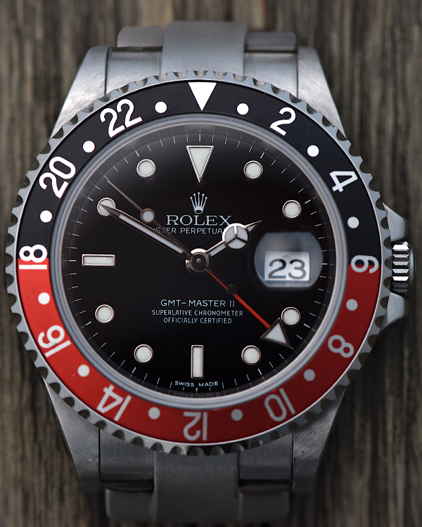 2007 (Z Serial) Rolex GMT-Master II "Coke" 40MM "Error Stick" Black Dial Oyster Bracelet (16710T)