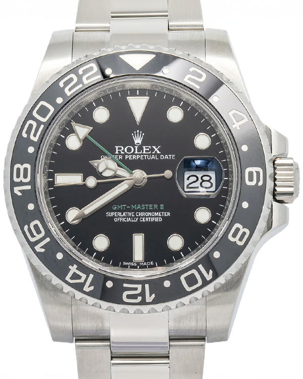 Rolex GMT-Master II 40MM Black Dial Oyster Bracelet (116710)