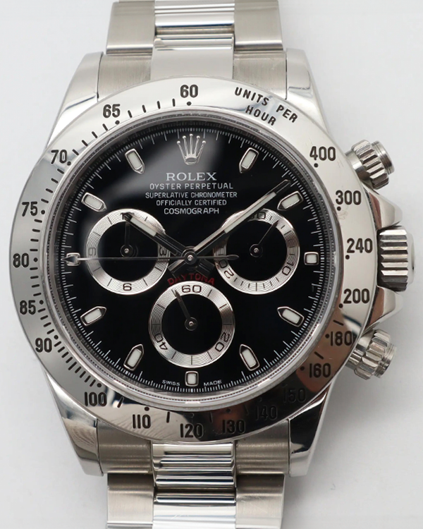 Rolex Cosmograph Daytona 40MM Black Dial Oyster Bracelet (116520)