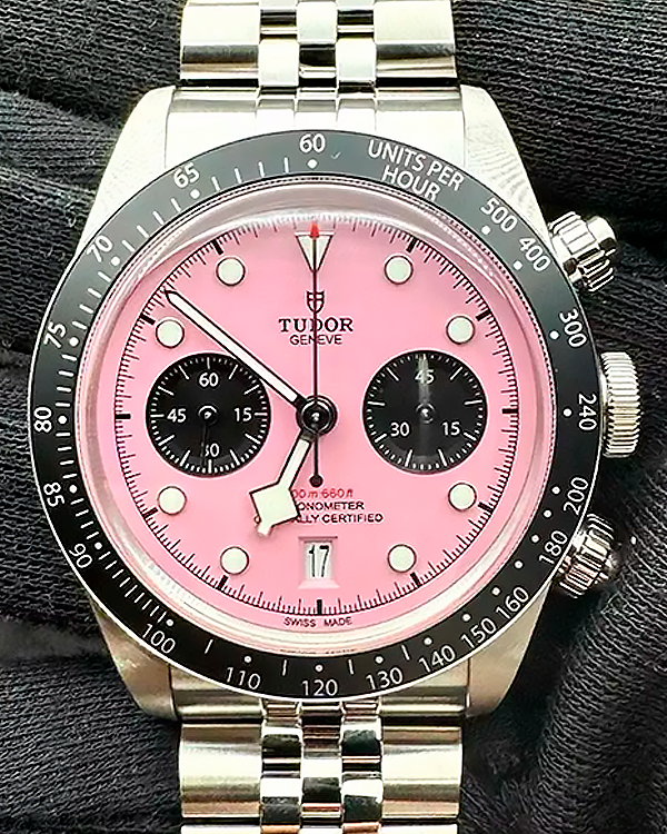 2024 Tudor Black Bay Chrono 41MM Pink Dial Steel Bracelet (79360N)