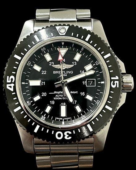 No Reserve - 2019 Breitling Superocean S.E. 44MM Black Dial Steel Bracelet (Y17393101B1A1)