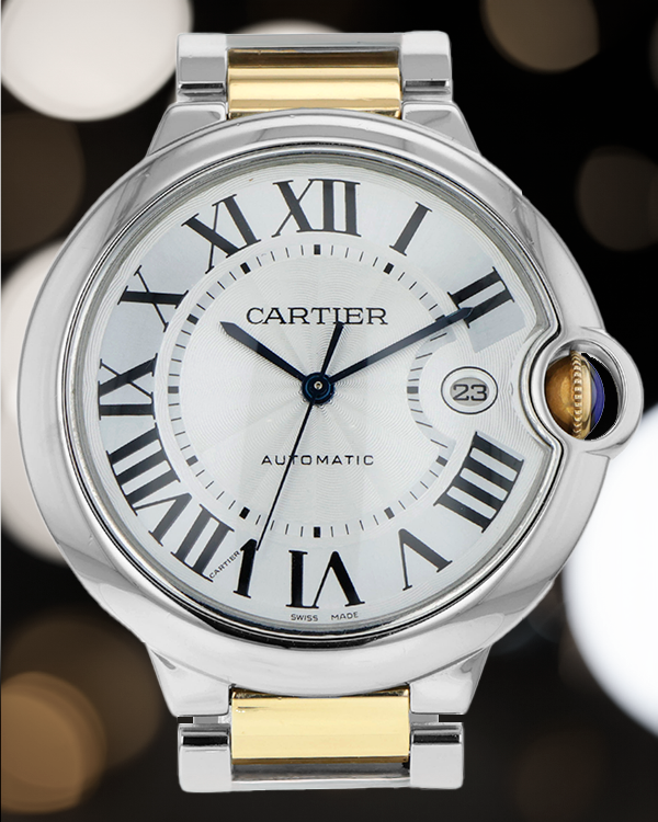 Cartier Ballon Bleu De Cartier 42MM Silver Dial Two-Tone Bracelet (W69009Z3)