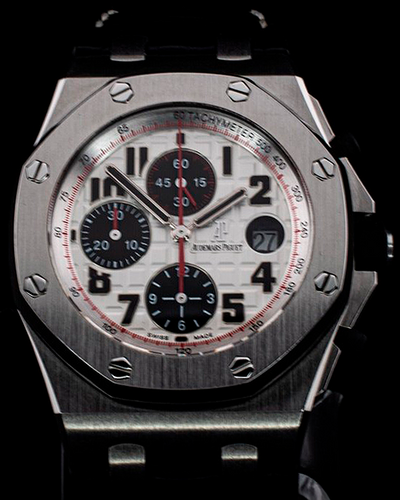 2013 Audemars Piguet Royal Oak Offshore "Panda" 42MM White Dial Leather Strap (26170ST.OO.D101CR.02)