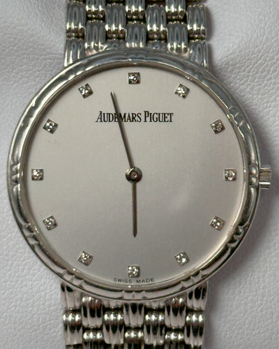 Audemars Piguet Cobra 32MM Quartz Silver Dial White Gold Bracelet (Cal 2080)