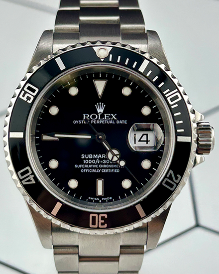 2004 Rolex Submariner Date 40MM Black Dial Oyster Bracelet (16610)