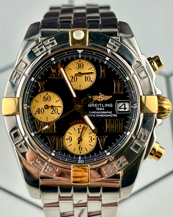 Breitling Cockpit 39MM Black Dial Steel Bracelet (B13358)