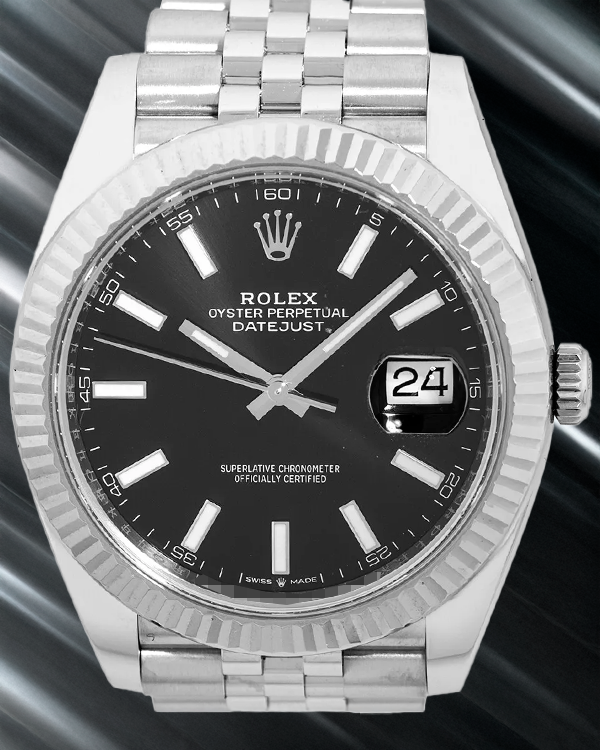 Rolex Datejust 41MM Black Dial Jubilee Bracelet (126334)