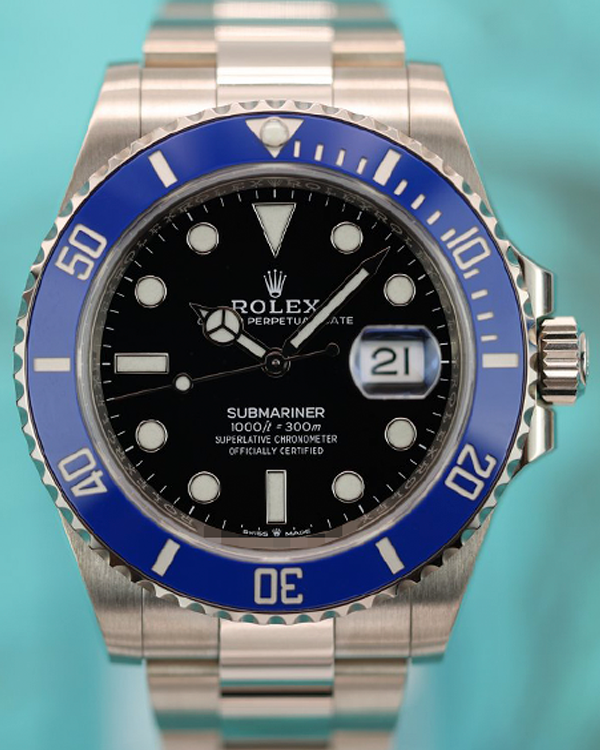 2022 Rolex Submariner Date "Cookie Monster" 41MM Black Dial White Gold Oyster Bracelet (126619LB)