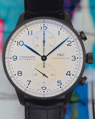 IWC Schaffhausen Portugieser 41MM Silver Dial Leather Strap (IW371446)