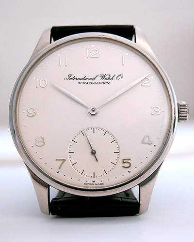 IWC Schaffhausen Portuguese Hand-Wound Jubilee 125th Anniversary L.E. 42MM White Dial Leather Strap (IW5441-06)