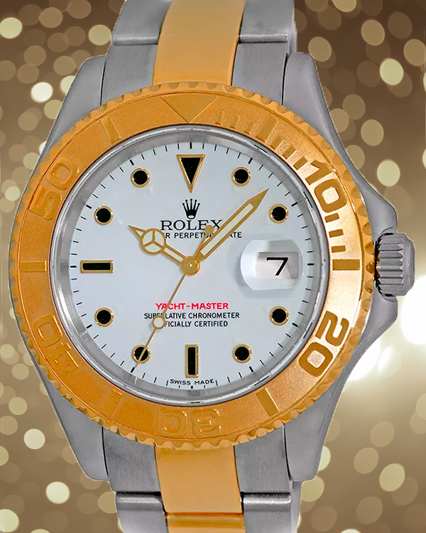 2008 Rolex Yacht-Master 40MM White Dial Two-Tone Oyster Bracelet (16623)